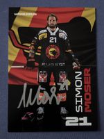 Signierte Autogrammkarte Simon Moser SC Bern Saison 25/26