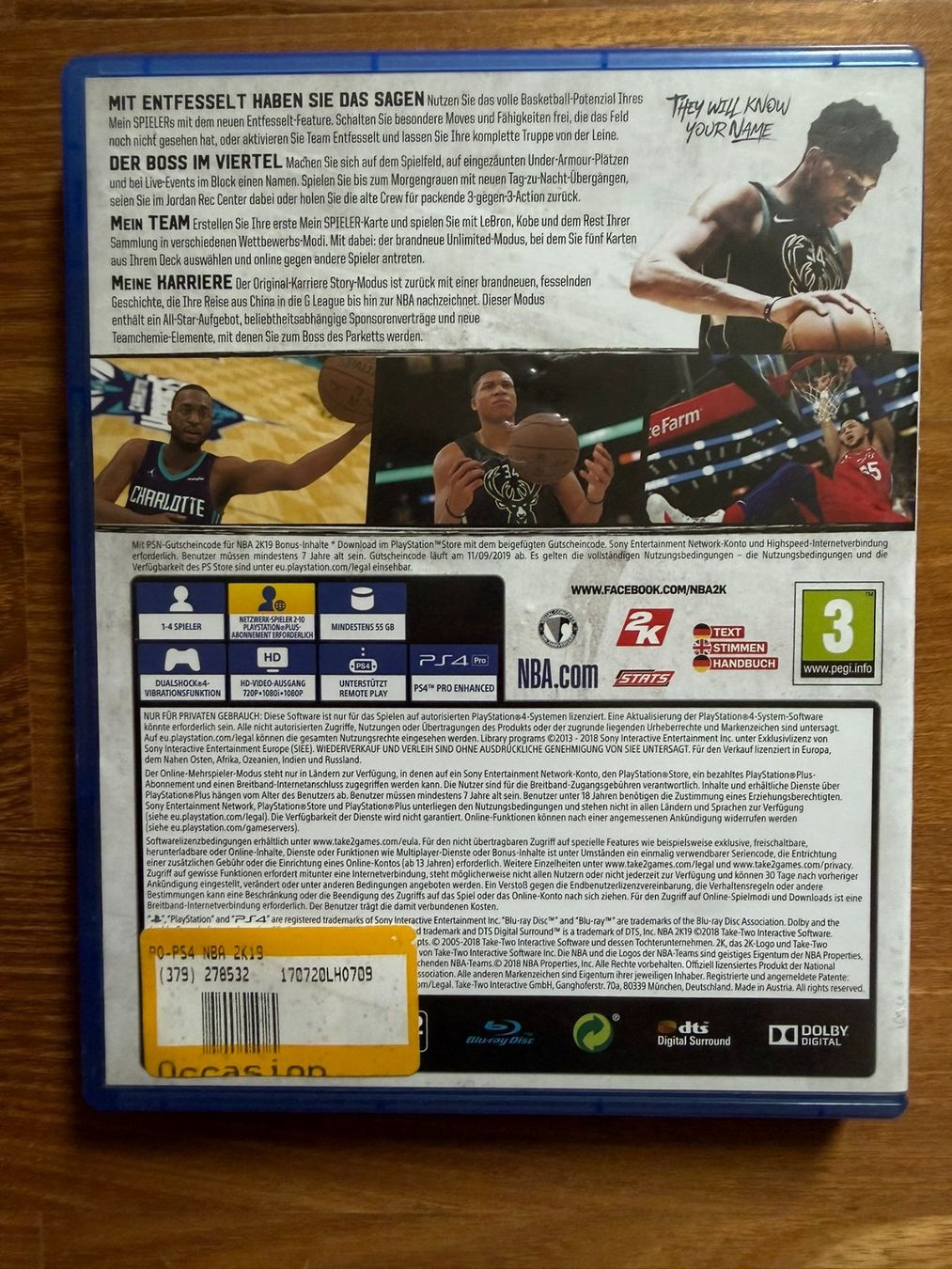 Sony Jeux: PS4 NBA 2K19 – D'occasion à Winterthur par fingerweg1 1