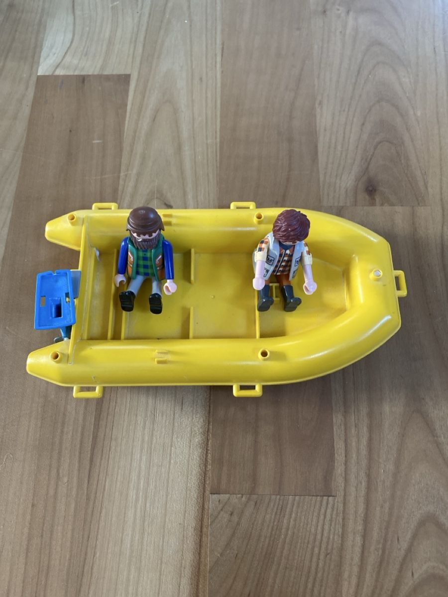 Playmobil Giocattoli: Playmobil Schlauchboot mit Insel – Usato da Basel venduto da lxbsl