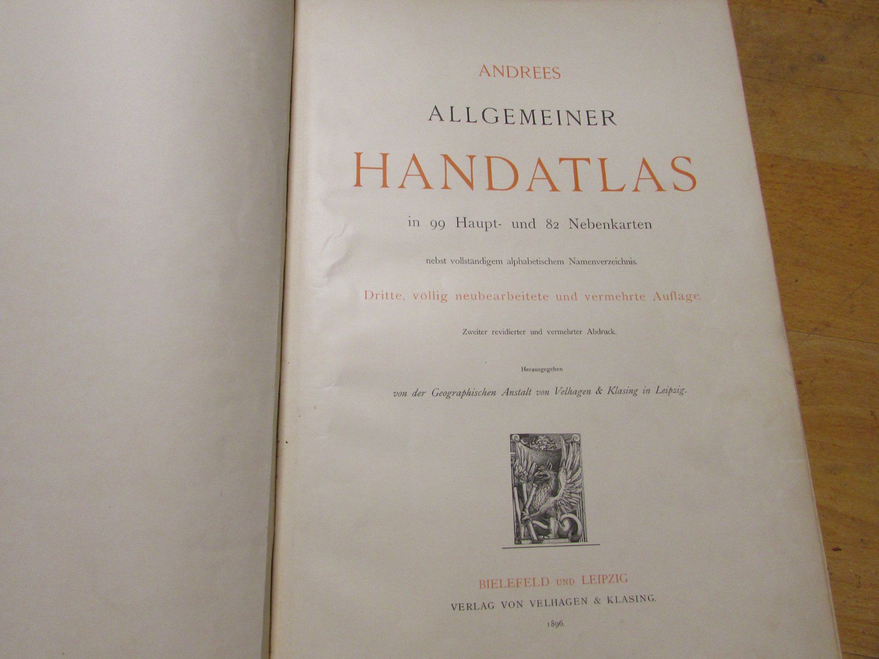 Bücher: Andrees Allgemeiner Handatlas Dritte Auflage 1896 – Gebraucht aus Muttenz von timedesign 3