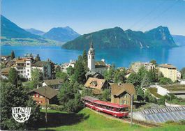 Vitznau am Vierwaldstättersee mit Bürgenstock u.Stanserhorn