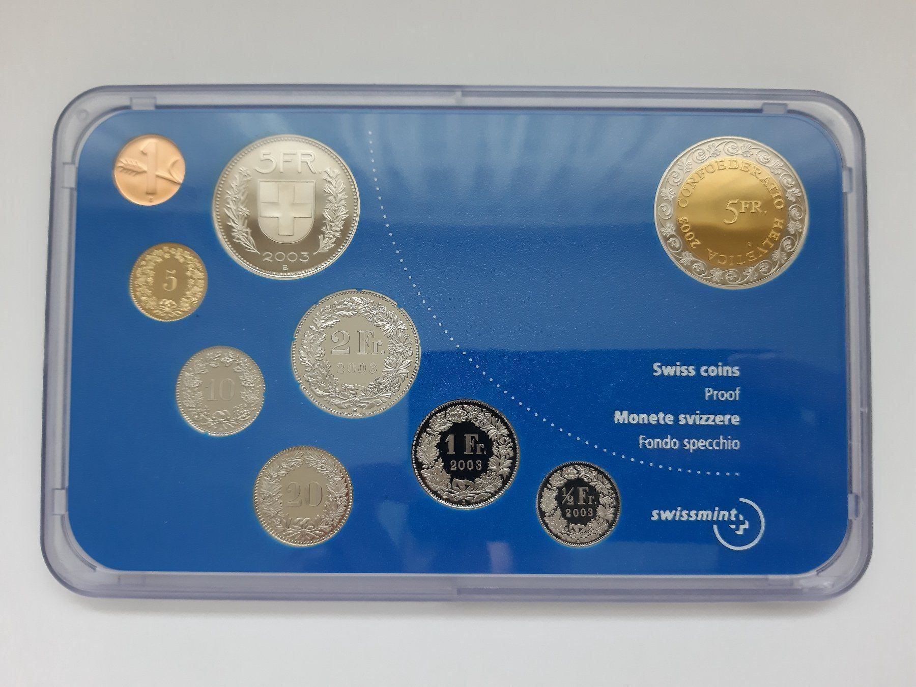 Tutti le monete: Münzsatz 2003 pp NEU! – Nuovo e nell'imballaggio originale da Pfäffikon ZH venduto da Schweizer_Muenzen 3