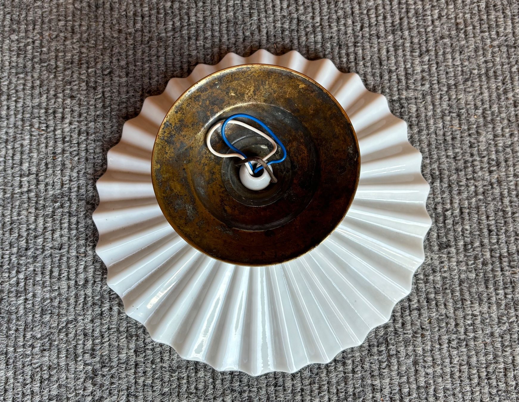 Lampade: Originale antike Jugendstil Deckenlampe Hängelampe – Usato da Lüchingen venduto da Eeizo 4