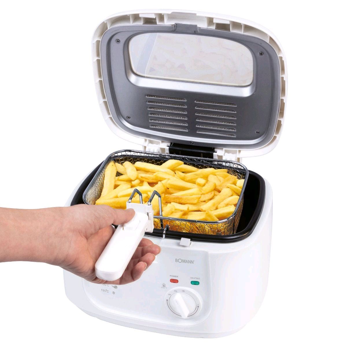 Elettrodomestici da cucina: Bomann FR 6051 CB weiss - Fritteuse – Usato da Müstair venduto da VenovaAG 3