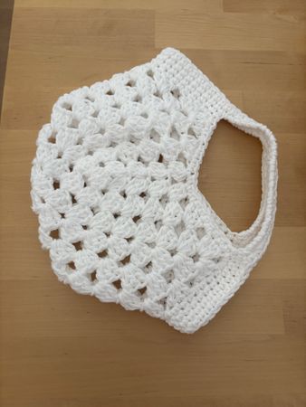 Mini-Granny-Rocco-Tasche – handgehäkelte Baumwolltasche