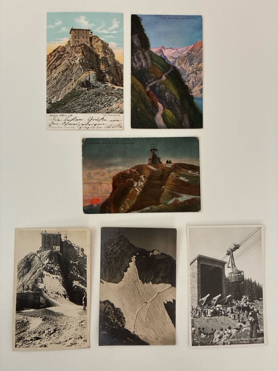 Cartoline postali: 12 Ansichtskarten Schweiz vom Säntis AP – Usato da Oftringen venduto da Cla.vD.74 2