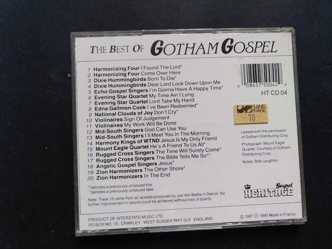 CDs: CD Best Of Gotham Gospel – Gebraucht aus Plan-les-Ouates von jyg_bts5 1