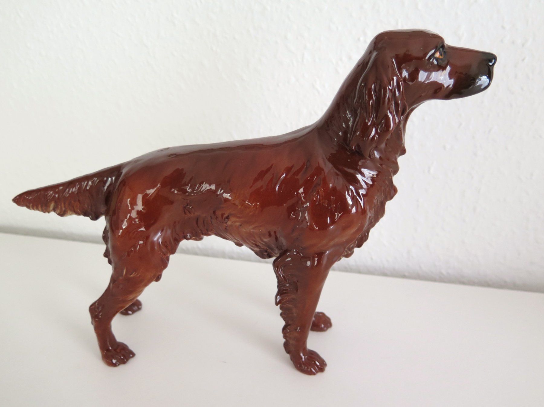 Statuette: alter Setter Porzellan Göbel – Usato da zürich venduto da celotto