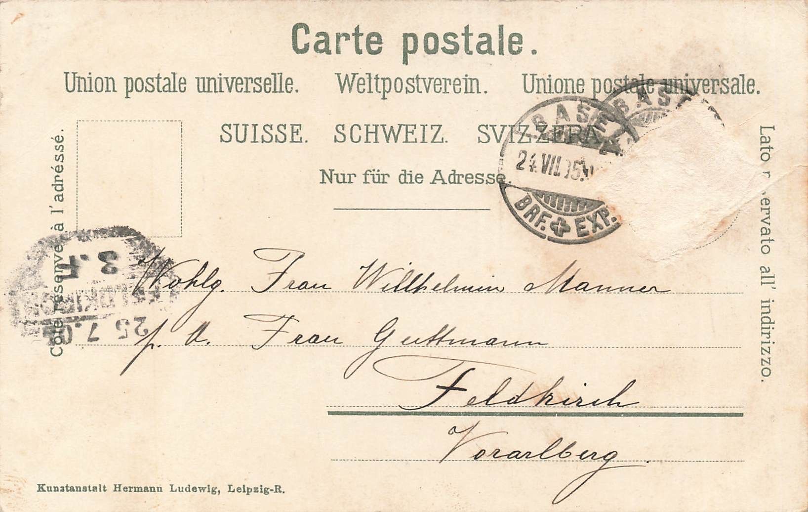 Cartoline postali: Basel anime tram Straßenbahnen – Usato da Biasca venduto da Blenio71 1