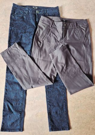 2 HOSEN JEANS HOSE NILE MAC 40 L SET , TOP ZU BLUSE TUNIKA