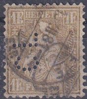 Sitzende Helvetia 1Fr., Nr.52, SBK 1800.-++++Befund