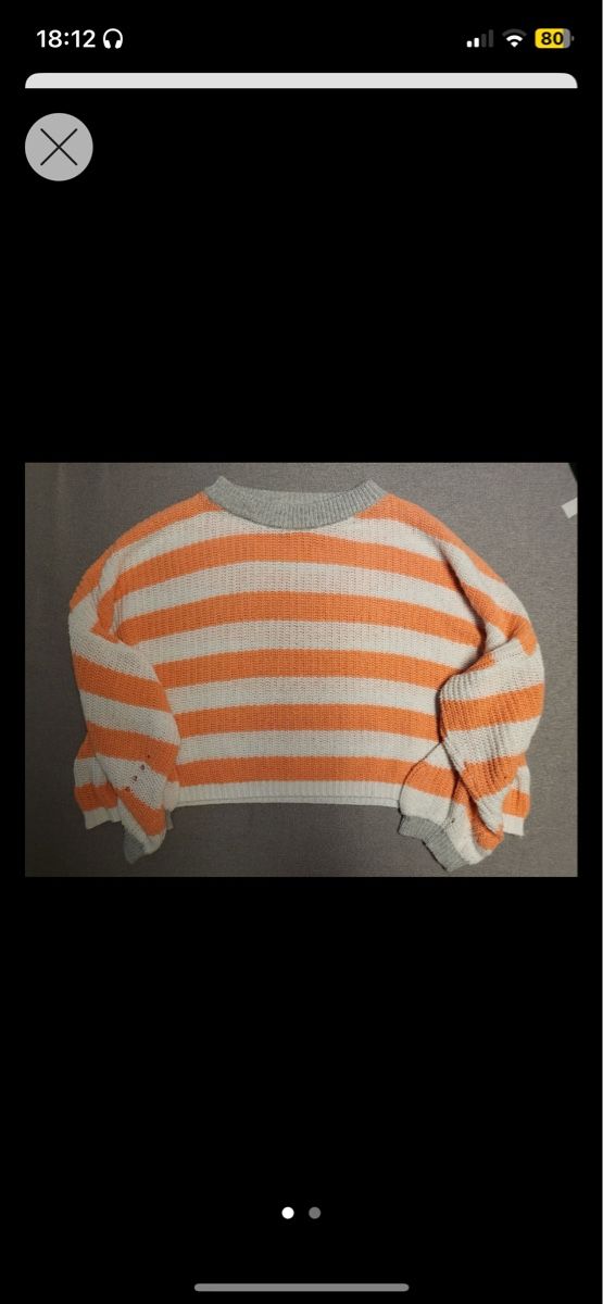 Pullover & Sweatshirts: Orange Weisser Pullover + Unterhemd – Neu (gemäss Beschreibung) aus Lenk im Simmental von banane50626