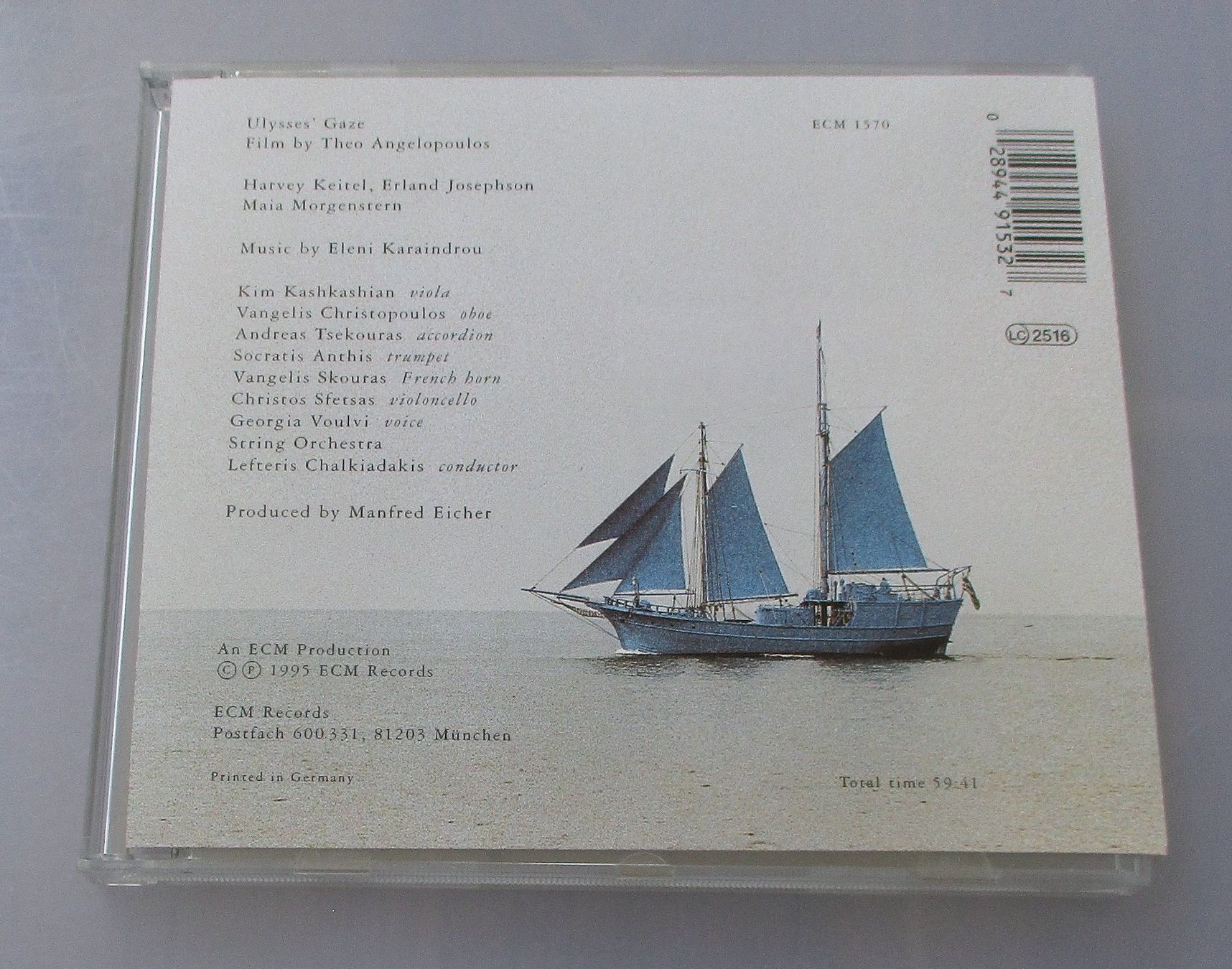 CD: ELENI KARAINDROU - Ulysses' Gaze Soundtrack – Usato da Wattwil venduto da Muriel11 1