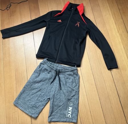 Adidas Tracksuit Set - Jacket and Shorts - Size 152