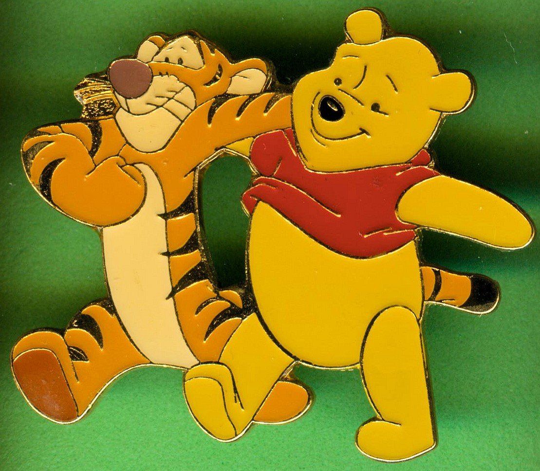 Disney Placchette & Badge: DISNEY  Winnie Pooh  & Tigger – Usato da Winterthur venduto da Sammleroase