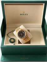 ♛ Rolex Datejust Gold 18K ♛ Gelbgold Diamanten guter Zustand