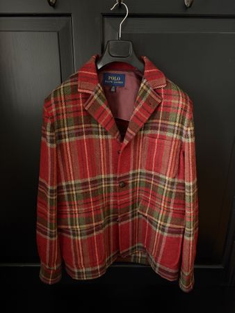 Ralph Lauren Tailored Fit Plaid Tweed Sport Coat size 42R