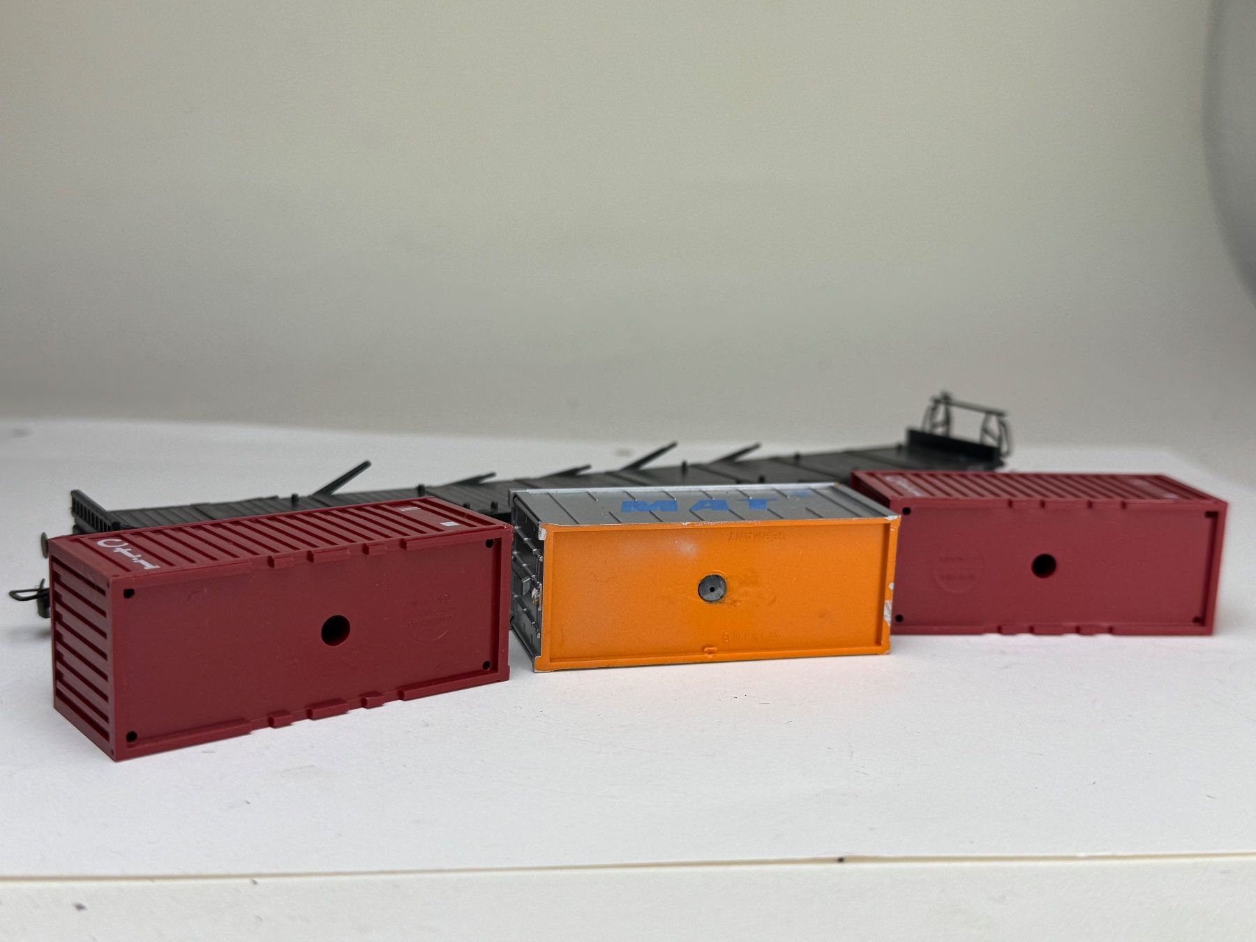 Liliput Modelleisenbahnen: Liliput Containerwagon  MAT 2x CTI – Gebraucht aus Elm von Wikmtz 2