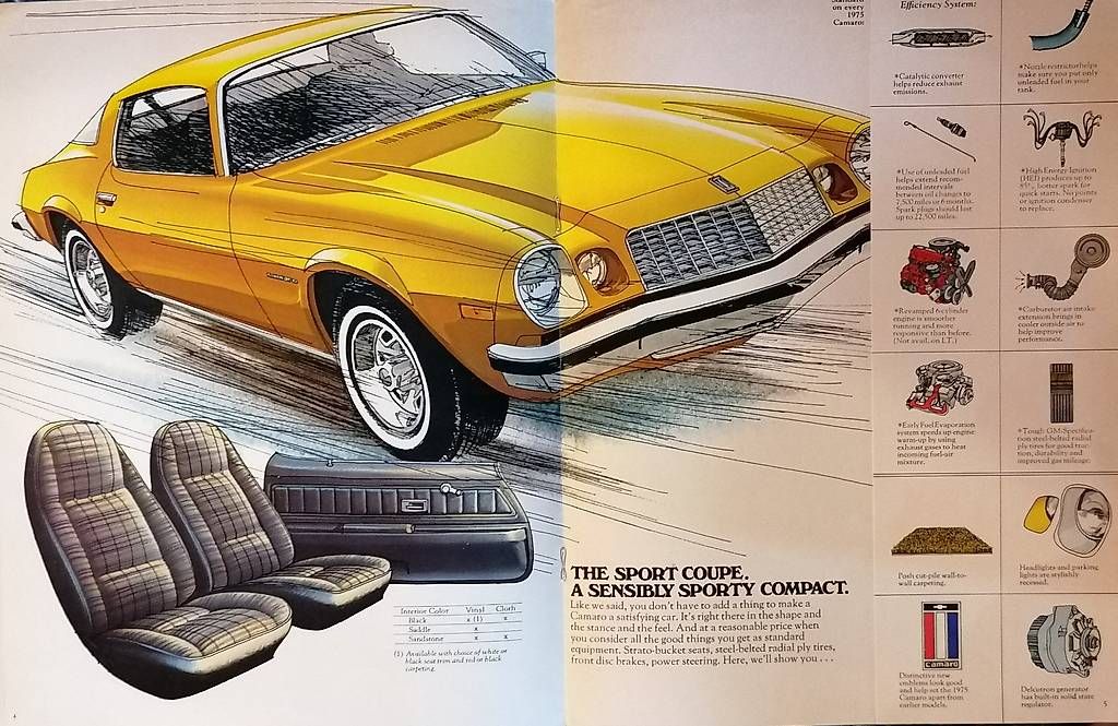 Chevrolet Documenti: Chevrolet Camaro 75 Prospekt – Usato da Stüsslingen venduto da Sandsalz 1
