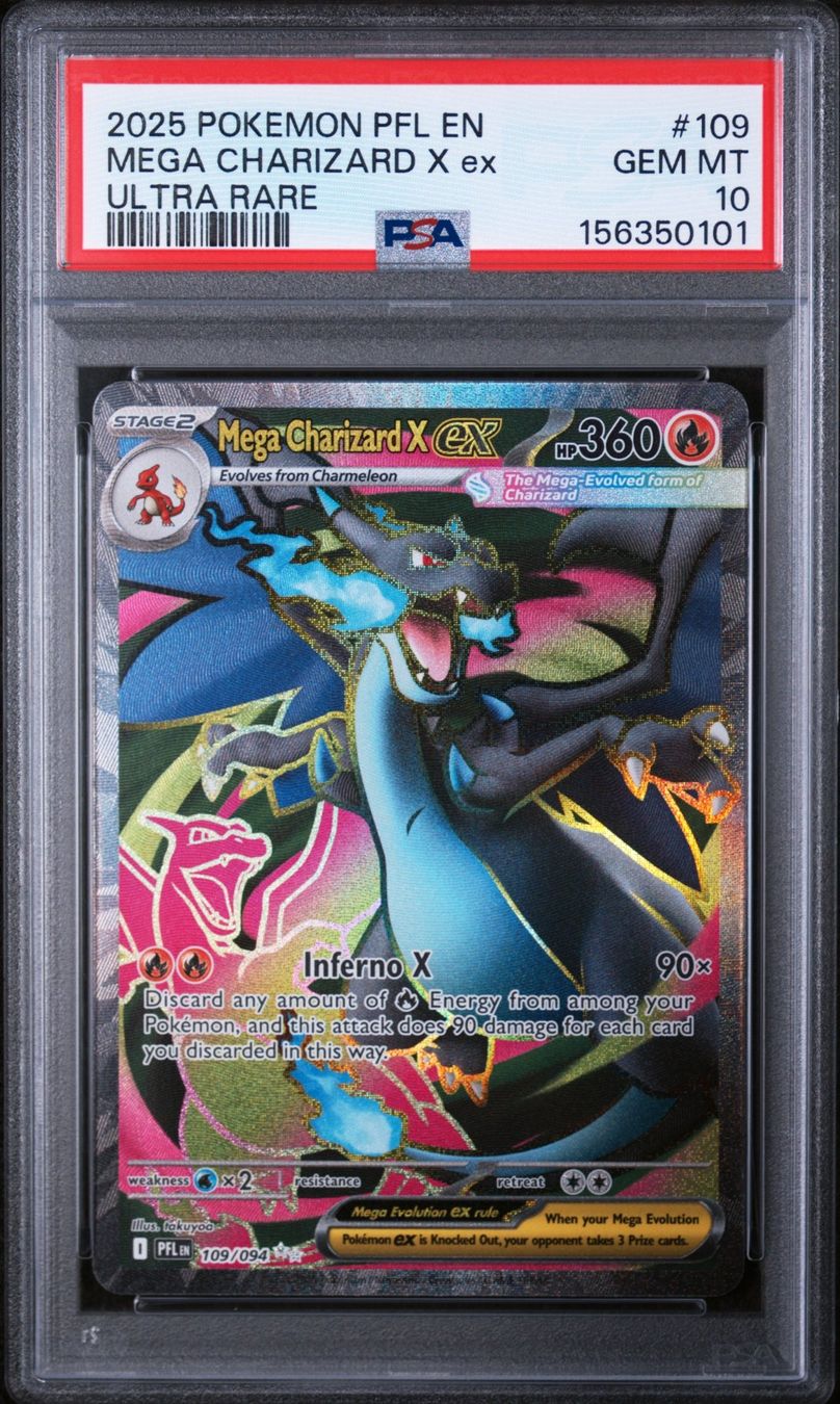 Pokémon Carte collezionabili: PSA 10 Mega Charizard X 109/094 EN – Usato da Obergerlafingen venduto da collector-shop.ch