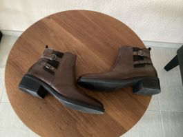 Stiefeletten Damen braun Leder Grösse 38