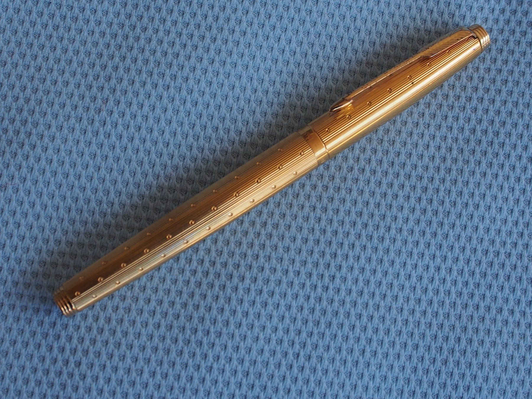 Waterman Penna & Evidenziatori: Parker 75 plaqué or strié – Usato da Meyrin venduto da SRemka 3