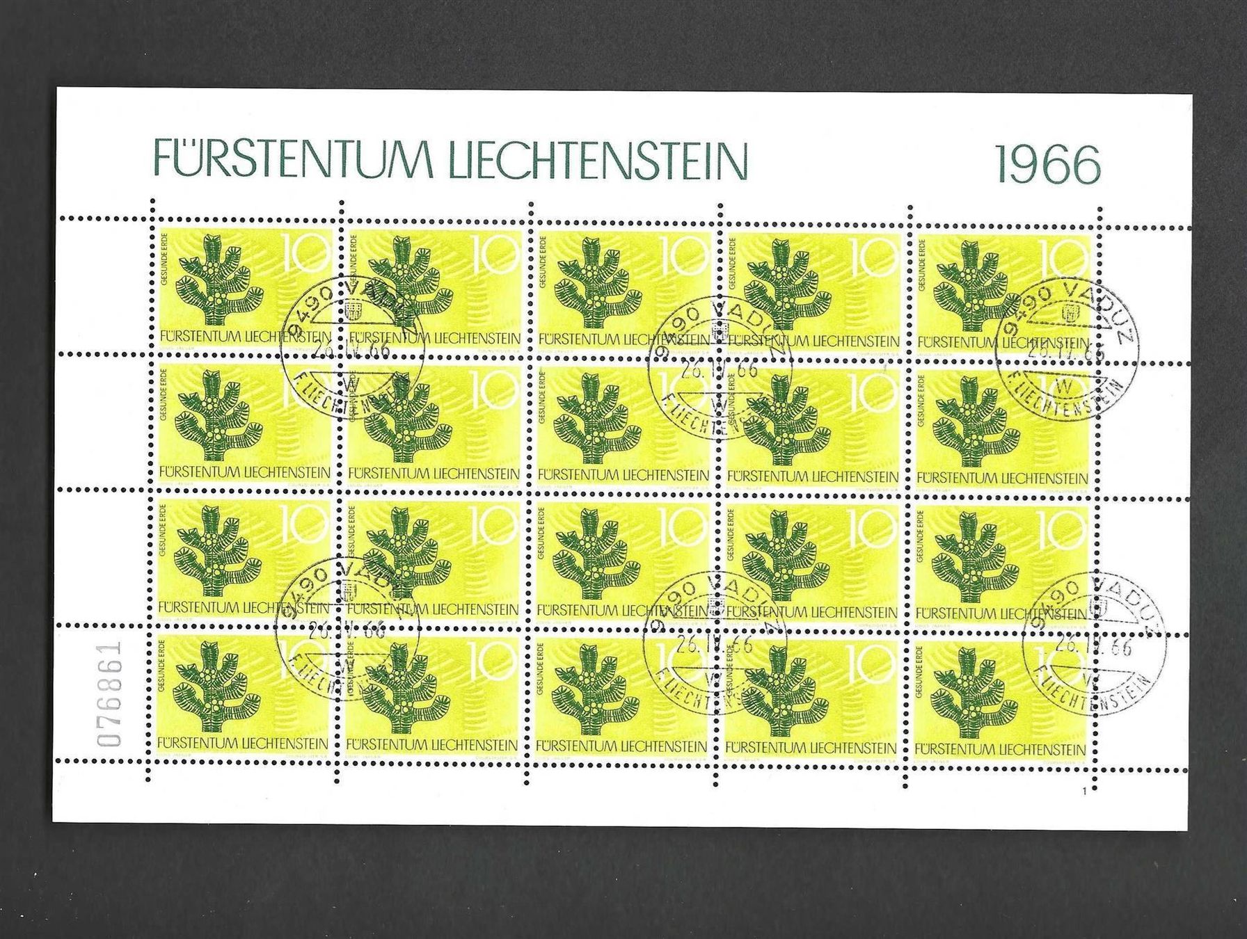 Tutti i francobolli: Liechtenstein Bogen ab 1.- Franken – Usato da Koblenz venduto da Markenhimmel