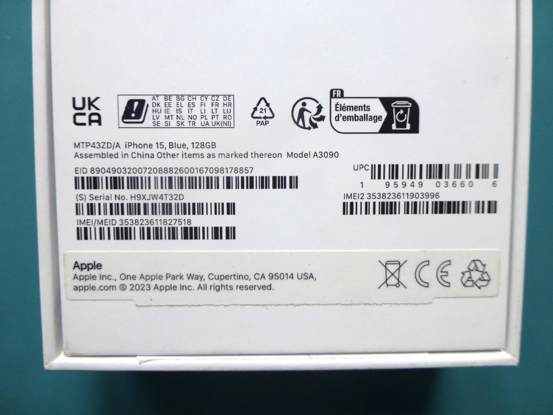 Apple Telefoni cellulari / Smartphones: iPhone 15, 128GB, neuwertig – Usato da Glarus venduto da Marinello7 7