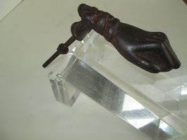 Antiker Türklopfer,  Hand, Alpenländisch 17.-18.Jh. 11cm