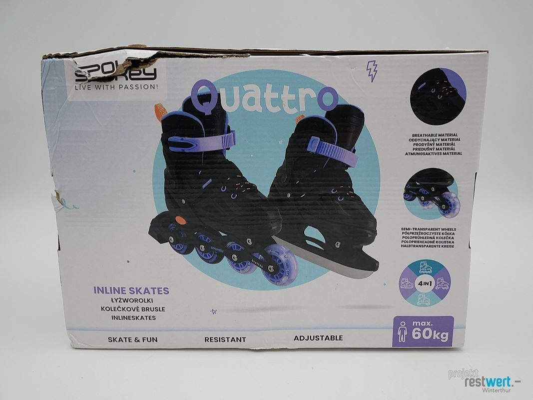 Pattini in linea & Pattini a rotelle: SPOKEY Inline Skate / Schlittschuhe Quattro 30-33 – Nuovo (secondo la descrizione) da Winterthur venduto da Restwert_Winterthur 6