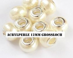 Acrylperle 12mm weiss (2Stk.)