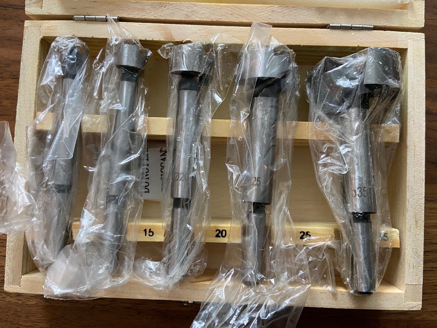 Tutti gli attrezzi: Bohrer Werkzeug Set mit Holzkoffer 5.Pcs – Nuovo e nell'imballaggio originale da Seon venduto da Aaargauer01 6