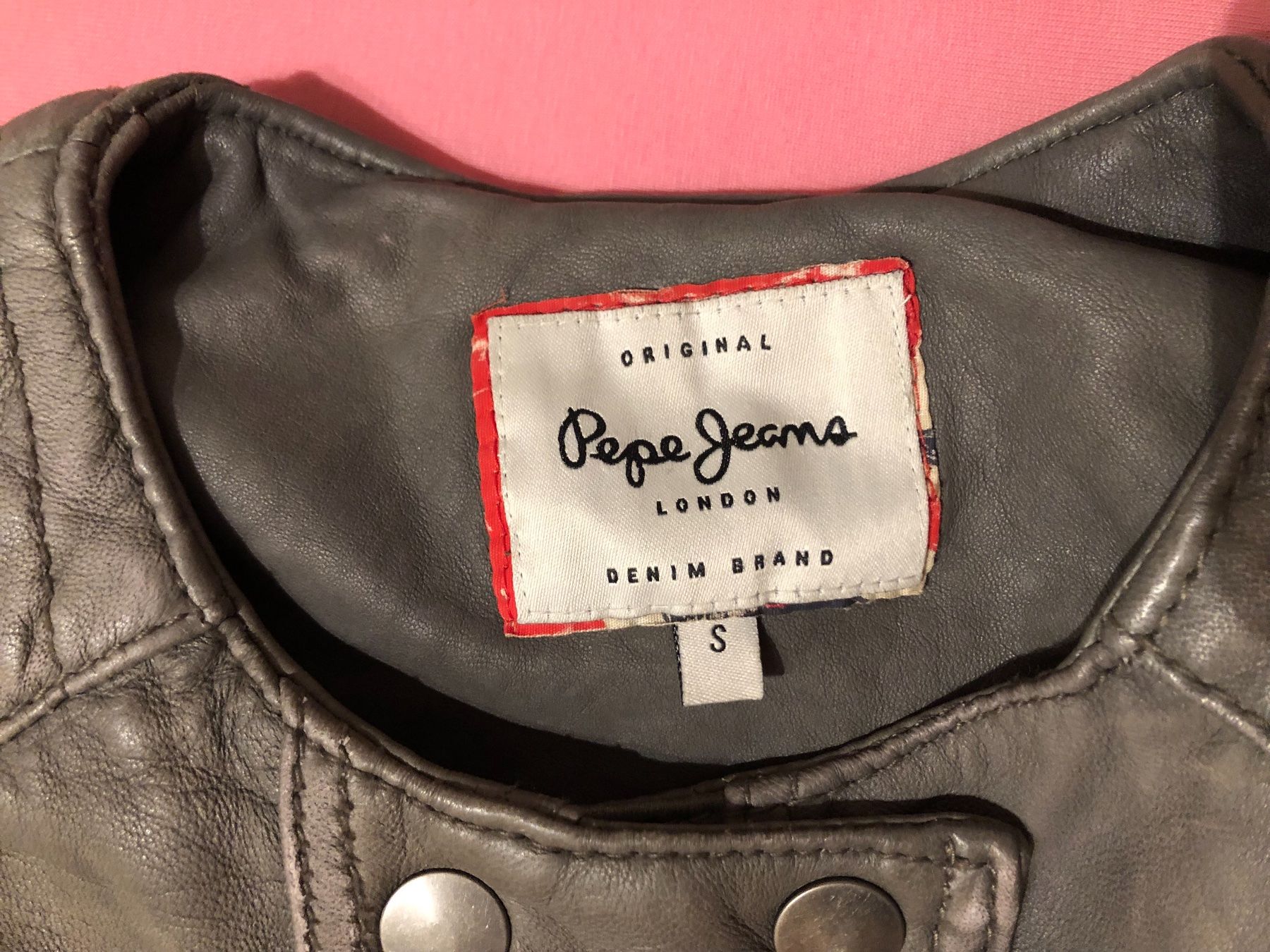 Pepe Jeans Giacche: Lederjacke grau, Gr. S – Usato da Kriessern venduto da c_n1 2
