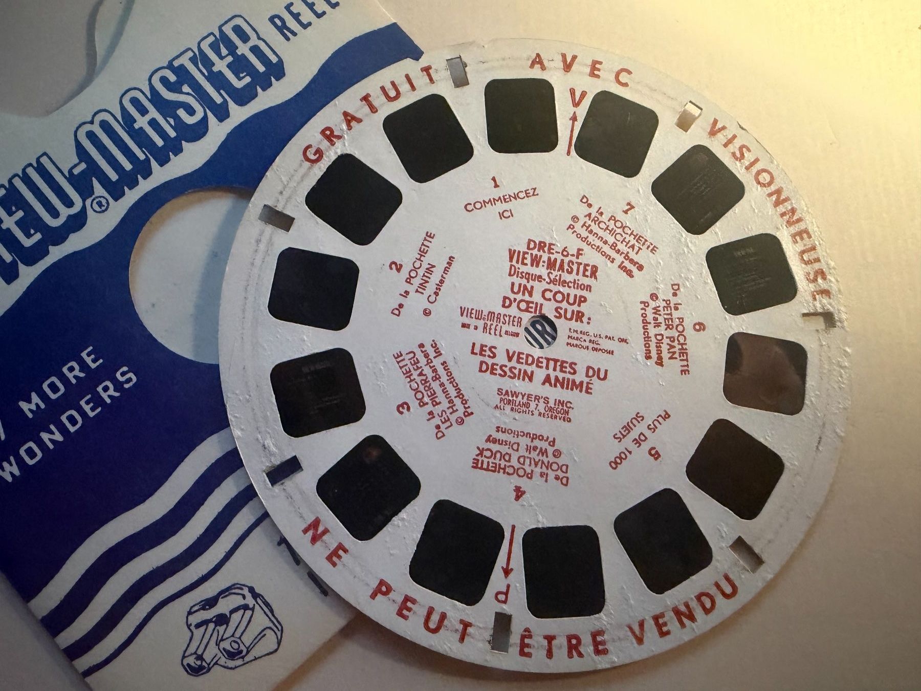 View-master Giocattoli: View-Master 3D:Nr. DRE-6-F Demonstrationsscheibe – Usato da Tegerfelden venduto da siebenmacky 2