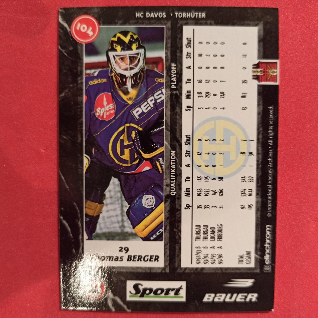 Sammelbilder & Trading cards: Thomas Berger - HCD - 1996/97 – Gebraucht aus Dübendorf von kb86_MOVIE 1