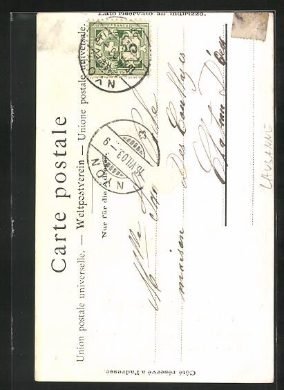 Ansichtskarten: Lausanne, Cortege du Centenaire 1903, Gr – Gebraucht aus Berlin von bartko-reher 1