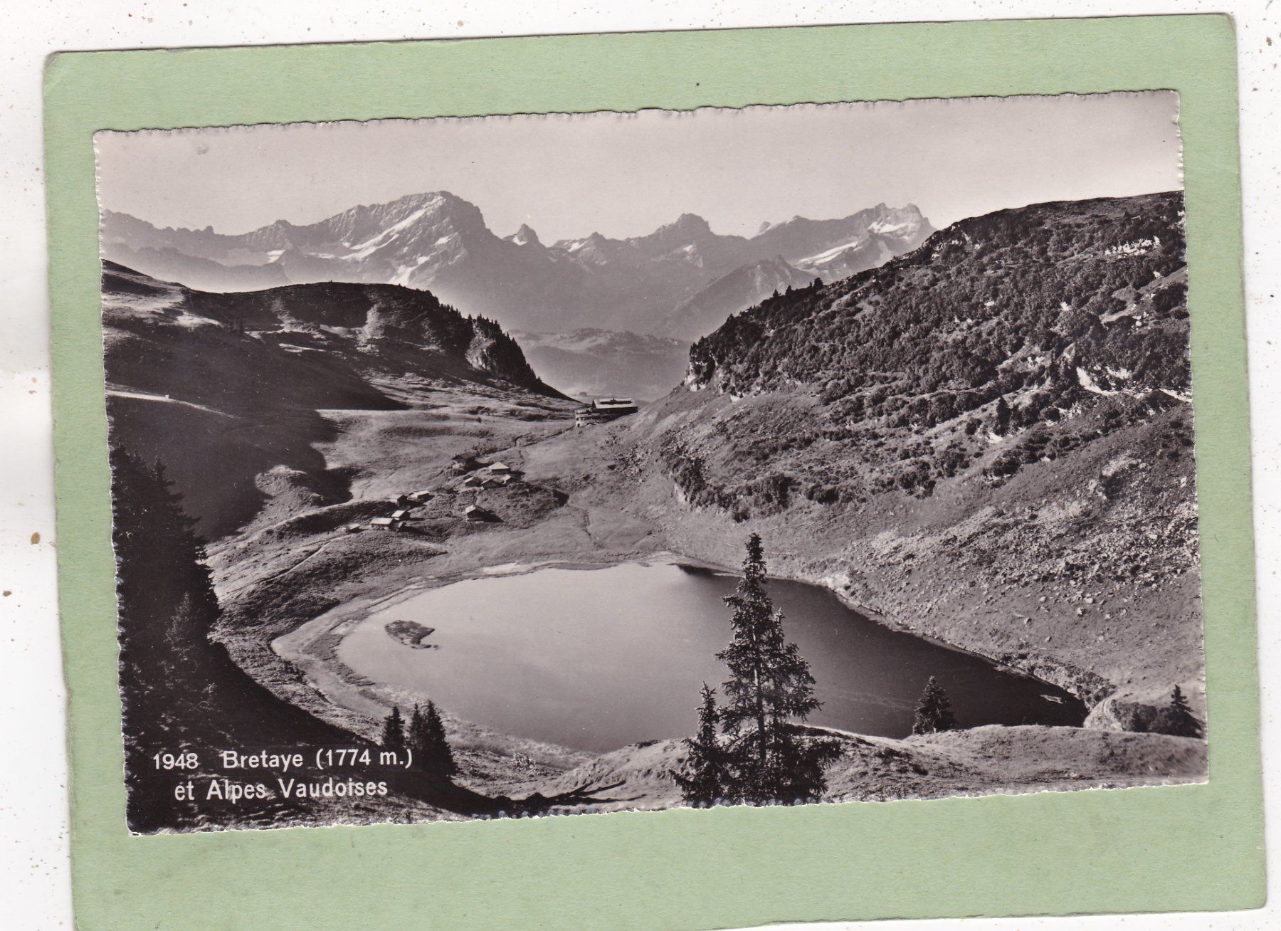 Ansichtskarten: Bretaye et Alpes Vaudoises – Gebraucht aus Herisau von Lisegrat2008