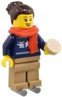 Lego City Minifigur "Ice Skater with Holiday Sweater"