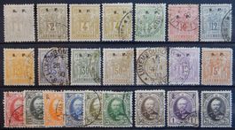 Luxemburg Dienst ex. Kat. 35-55 */gest. 1882/91 Kat. 225 Eur