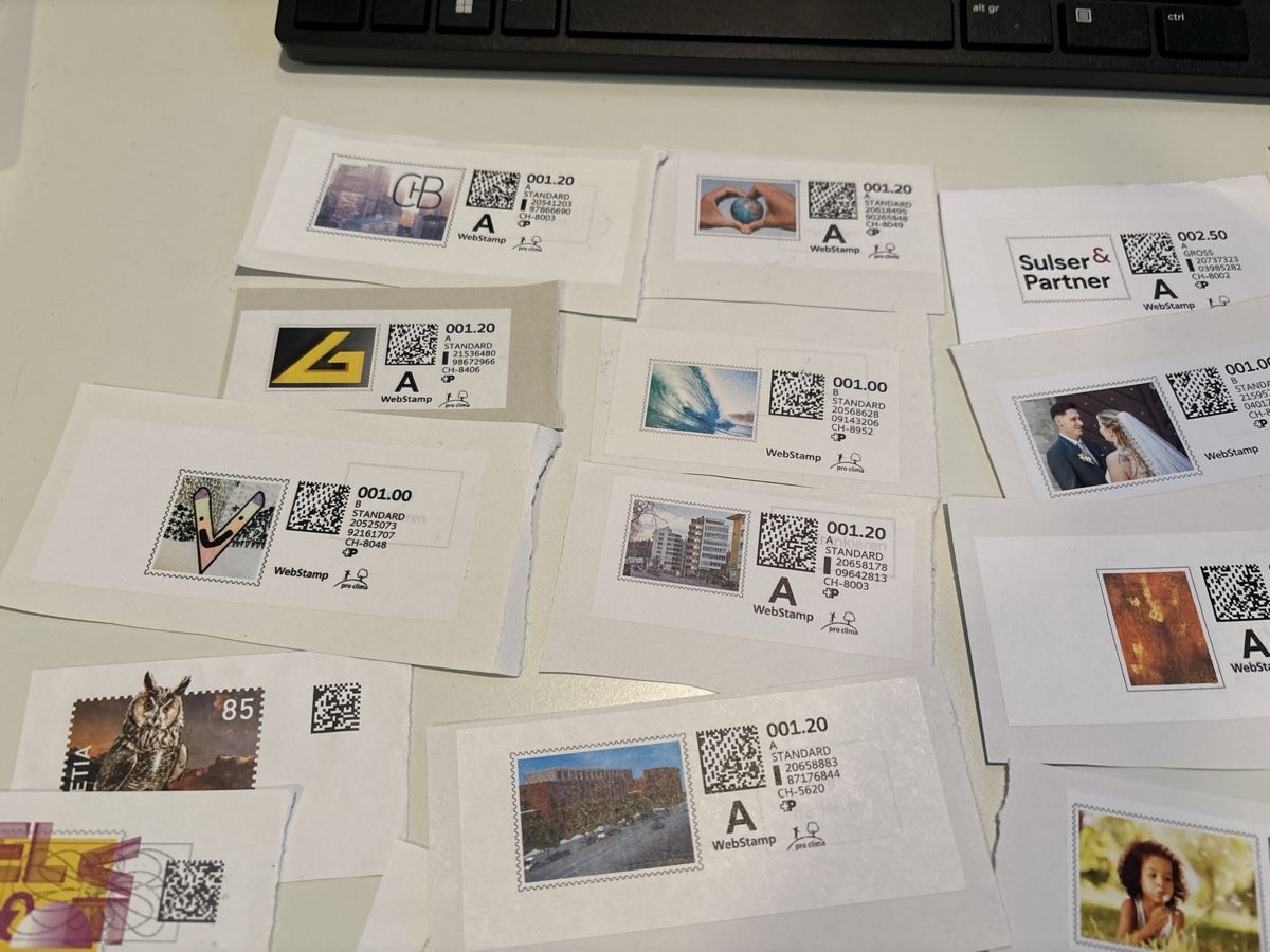 Tutti i francobolli: 41 WebStamps und Vorfrankierten Couverts – Usato da Zürich venduto da bfa_l2n9 1