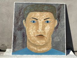 Zachariadis Johannes Gemälde "Tobias" 100x100cm