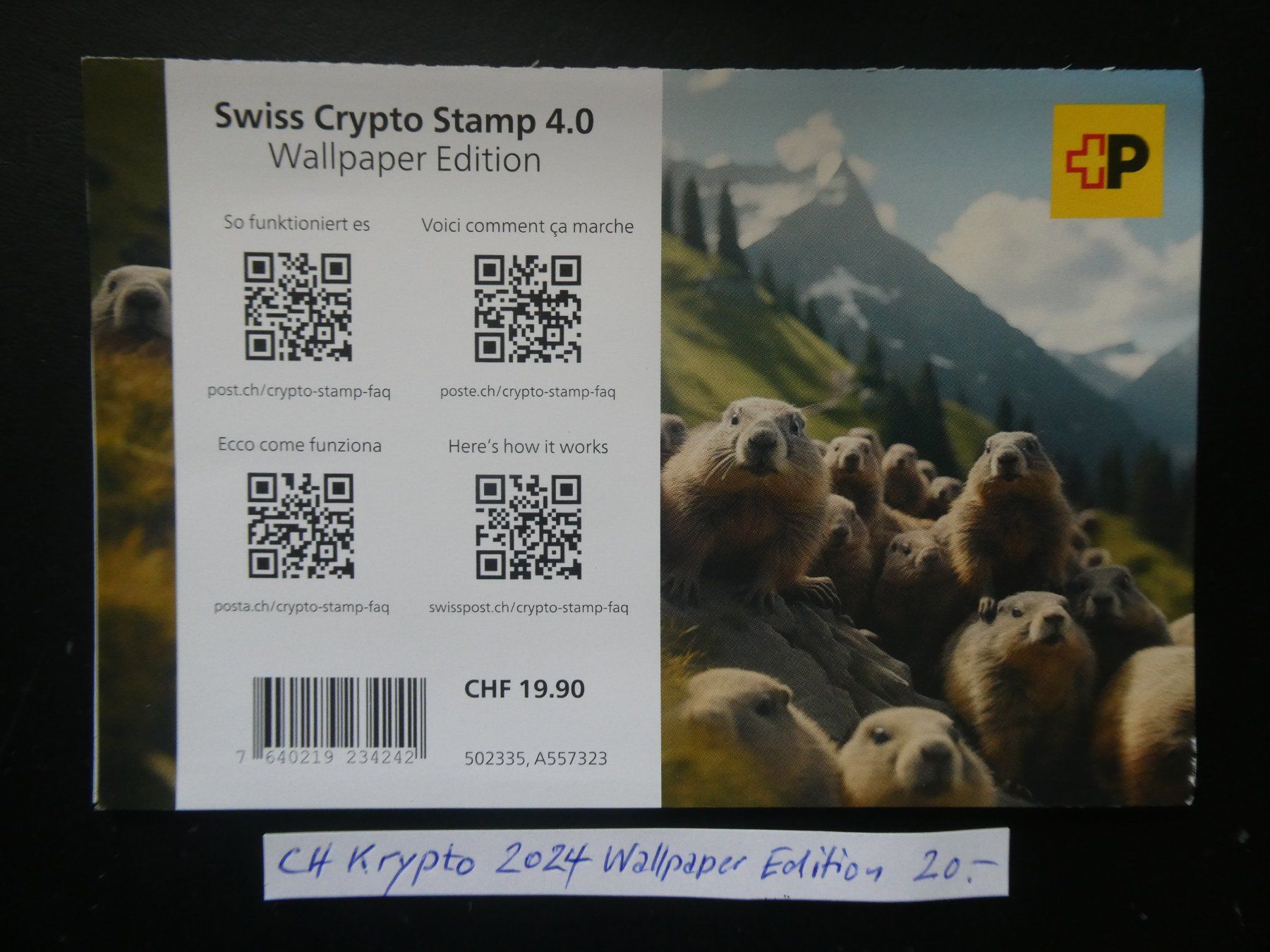 Tutti i francobolli: CH Krypto Stamp 2024 Wallpaper Edition – Usato da Lausen venduto da Herbamare01