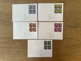 Pro Juventute - 1961 mit 4er Block auf Brief