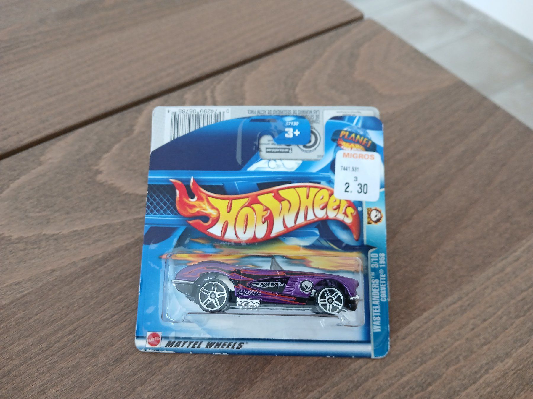 Hot Wheels Modellini d'auto: 1958 Chevrolet Corvette – Nuovo e nell'imballaggio originale da Wiedlisbach venduto da Pontiacman93