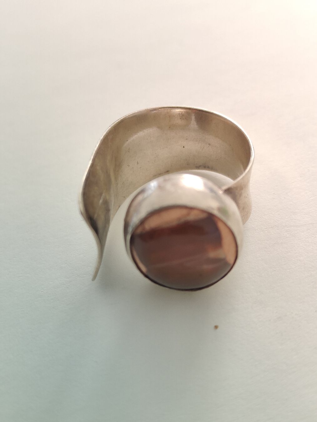 Anelli: Schicker Silberring ca. Gr. 56 mit schönem Edelstein – Usato da Degersheim venduto da Kaschmir