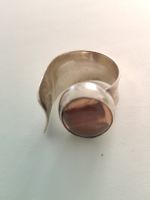 Schicker Silberring ca. Gr. 56 mit schönem Edelstein