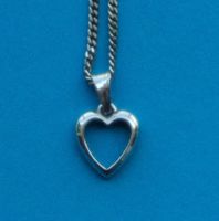 Halskette mit Herzanhänger (Silber 925)