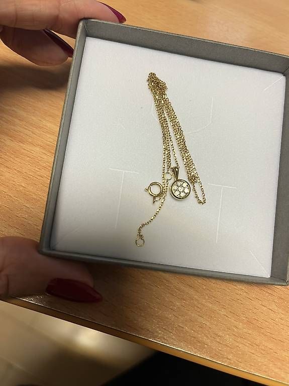 Catenine: Collier or jaune et diamants – Nuovo e nell'imballaggio originale da Fully venduto da Sassa68 2