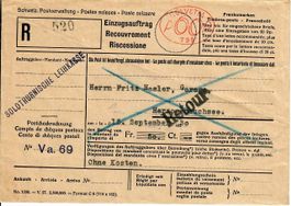 R - Brief, Solothurnische Leihkasse - nach Herzogenbuchsee