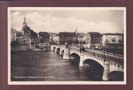 BASEL - Mittlere Rheinbrücke - 1928